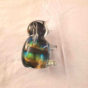 Murano Glass Elephant Figurine - Multicolor